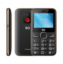 Мобильный телефон BQ 2301 COMFORT Чёрный+золотой