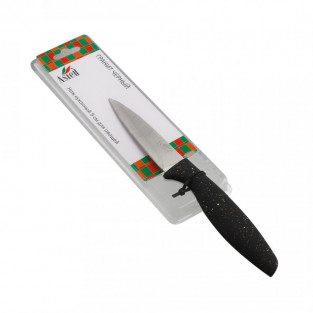 Нож нержавеющая сталь ASTELL AST-004-НК-104 ГРАНИТ ЧЕРНЫЙ 9 см