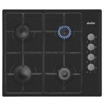 Поверхность газовая SIMFER H60Q40B411 черная эмаль
