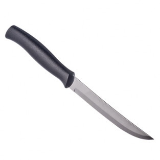Нож нержавеющая сталь TRAMONTINA Athus кухонный 12.7см, чёрная ручка 23096/005 (871-233)