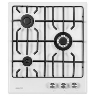 Поверхность газовая SIMFER H45V35W571 белая эмаль