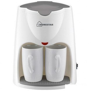Кофеварка HOMESTAR HS-2020 БЕЛО-СЕРАЯ