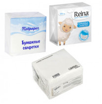 Салфетки бумажные Reina/Natpaper/Gratias 100шт, однослойные, п/п;арт.000213
