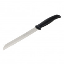 Нож нержавеющая сталь TRAMONTINA Athus для хлеба 18см, черная ручка 23082/007 (871-162)