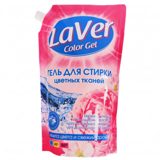 Гель для стирки LAVER для цветного белья 1л